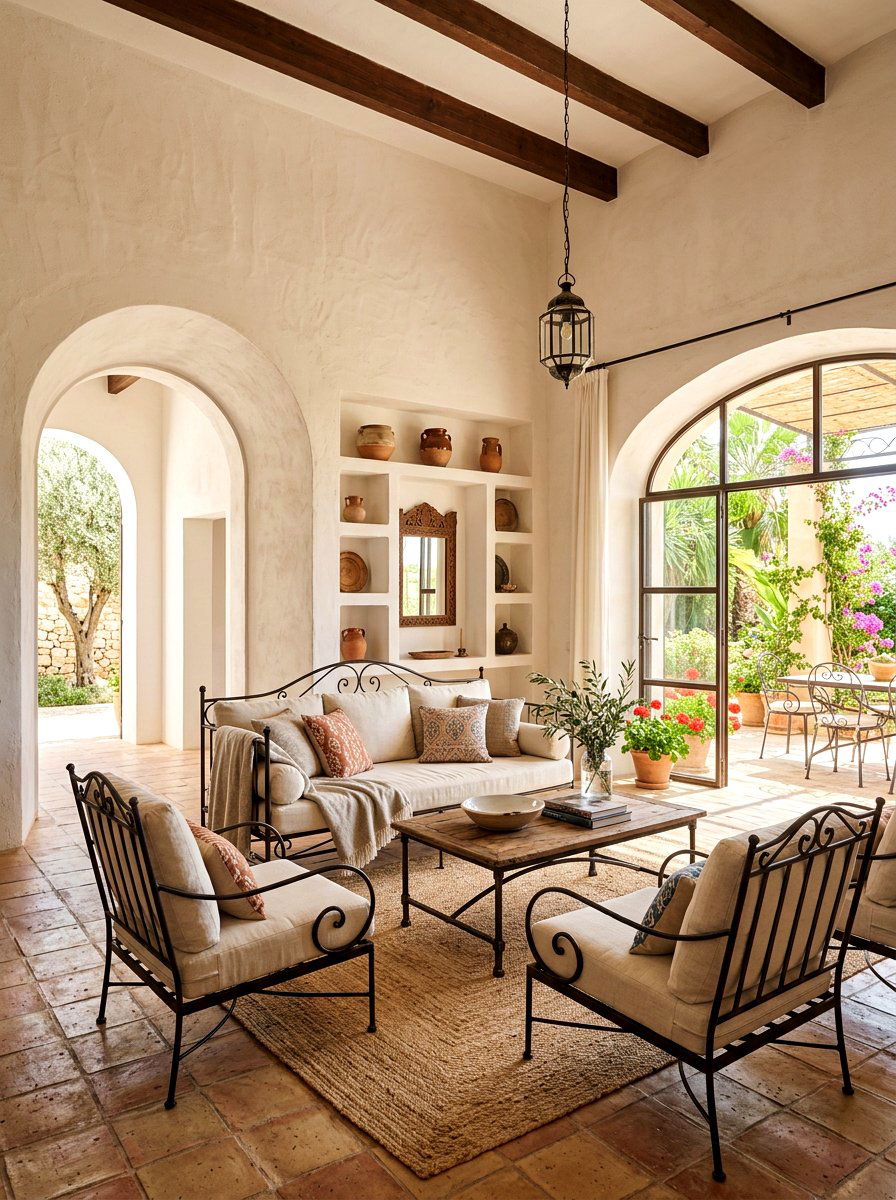 Mediterranean Neutral Living Room - 30 neutral living room ideas