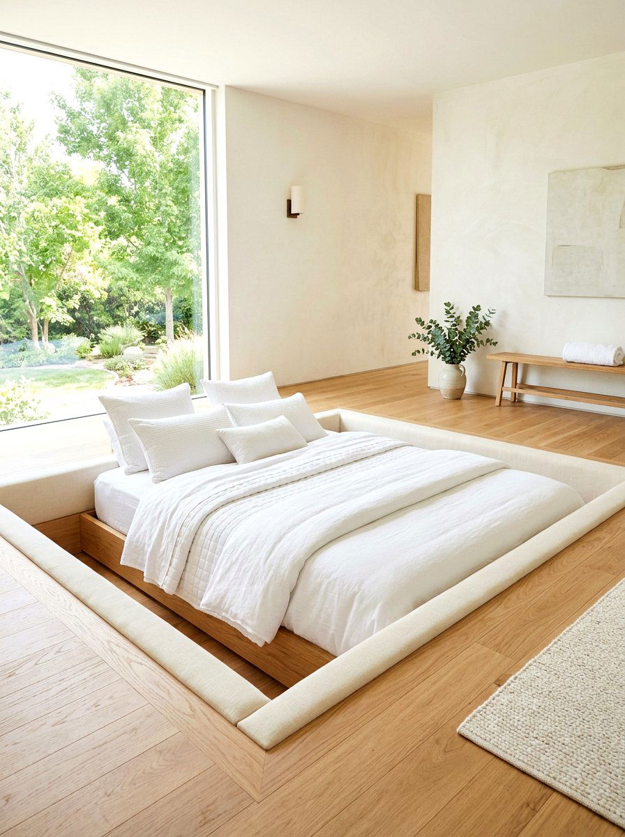 Mediterranean Plaster Built In Bench - 30 pit sofa patio ideas