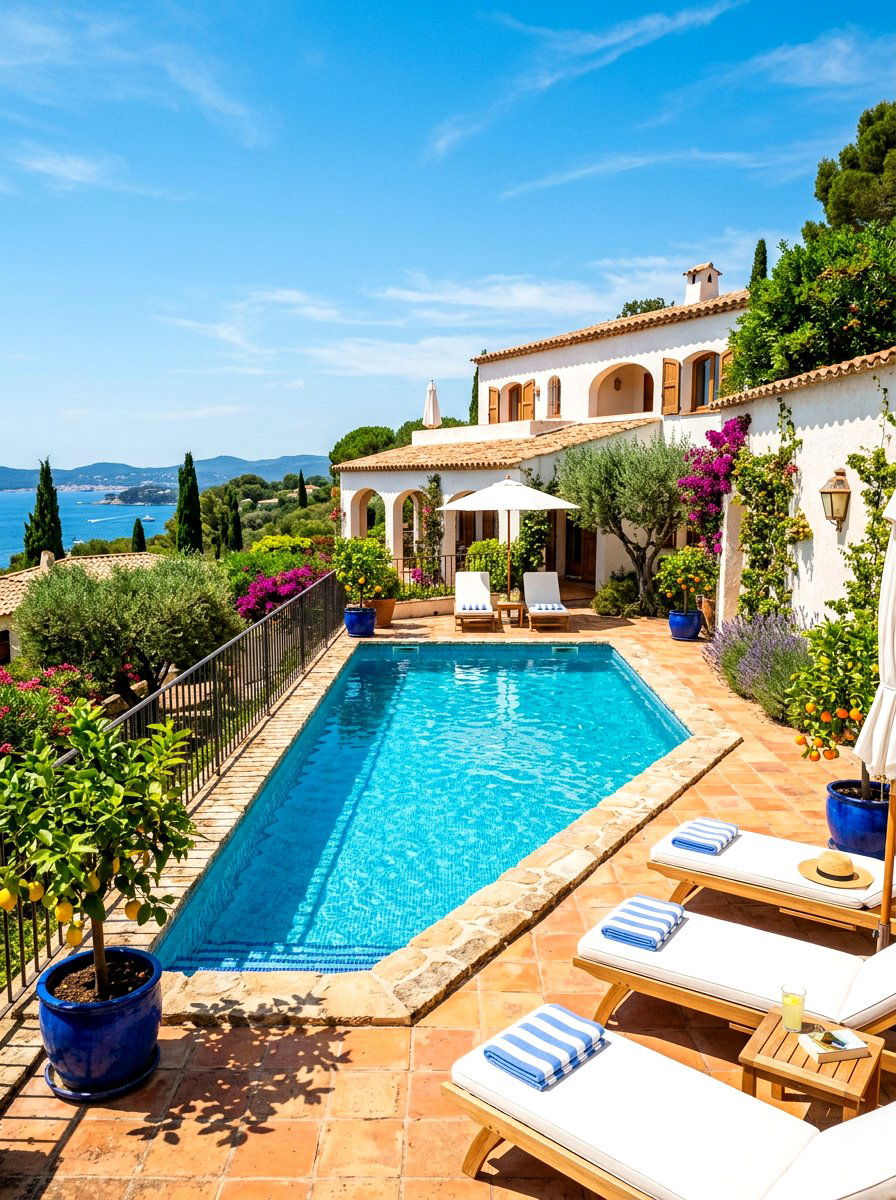 Mediterranean Pool Deck - 30 pool deck ideas