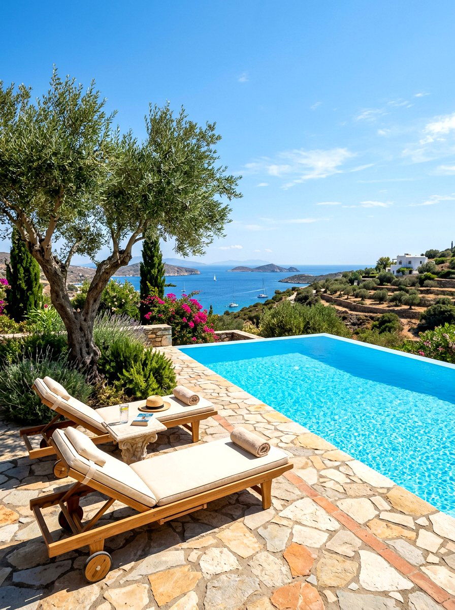 Mediterranean Pool Surround - 30 Mediterranean garden ideas