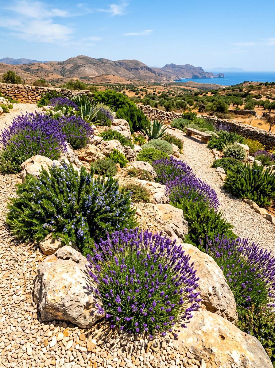 Mediterranean Rock Garden - 30 simple herb garden ideas