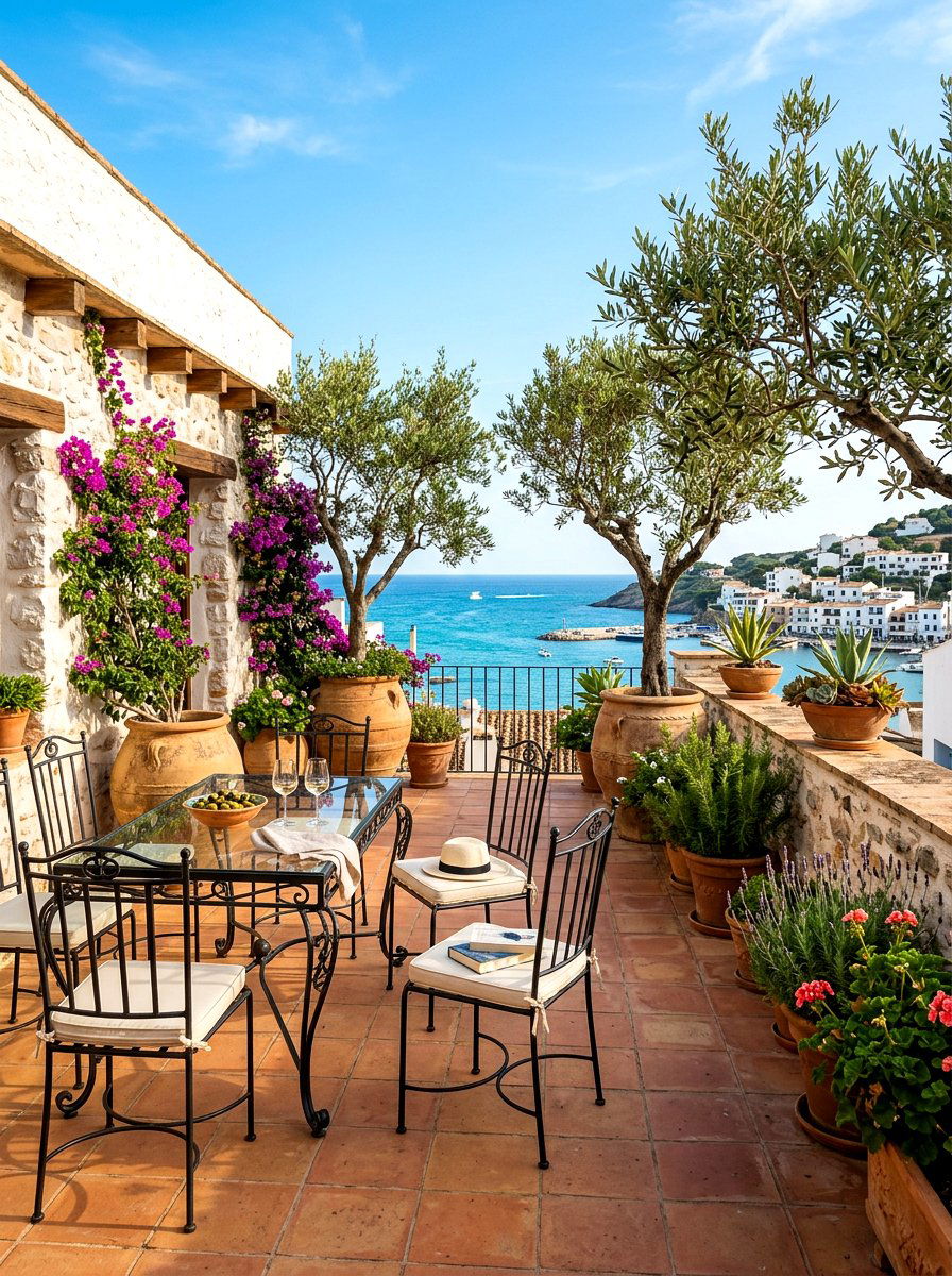 Mediterranean Rooftop Terrace - 30 rooftop patio garden ideas