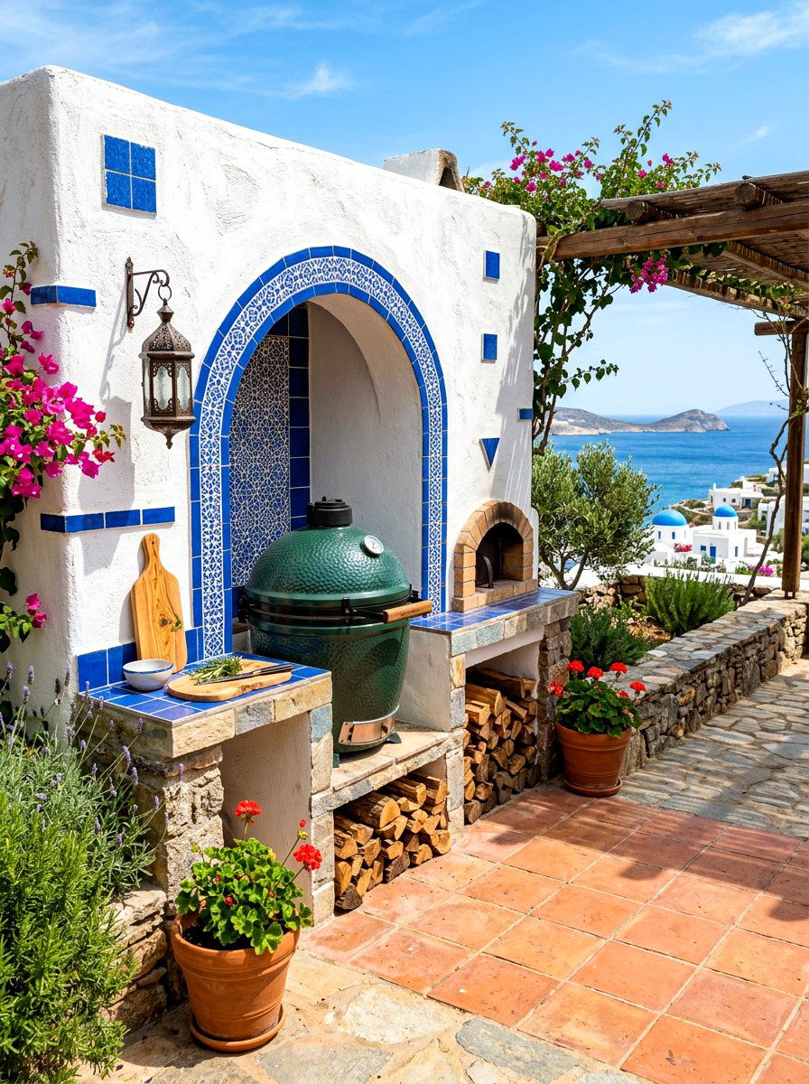 Mediterranean Smoker Grill - 30 smoker patio corner ideas