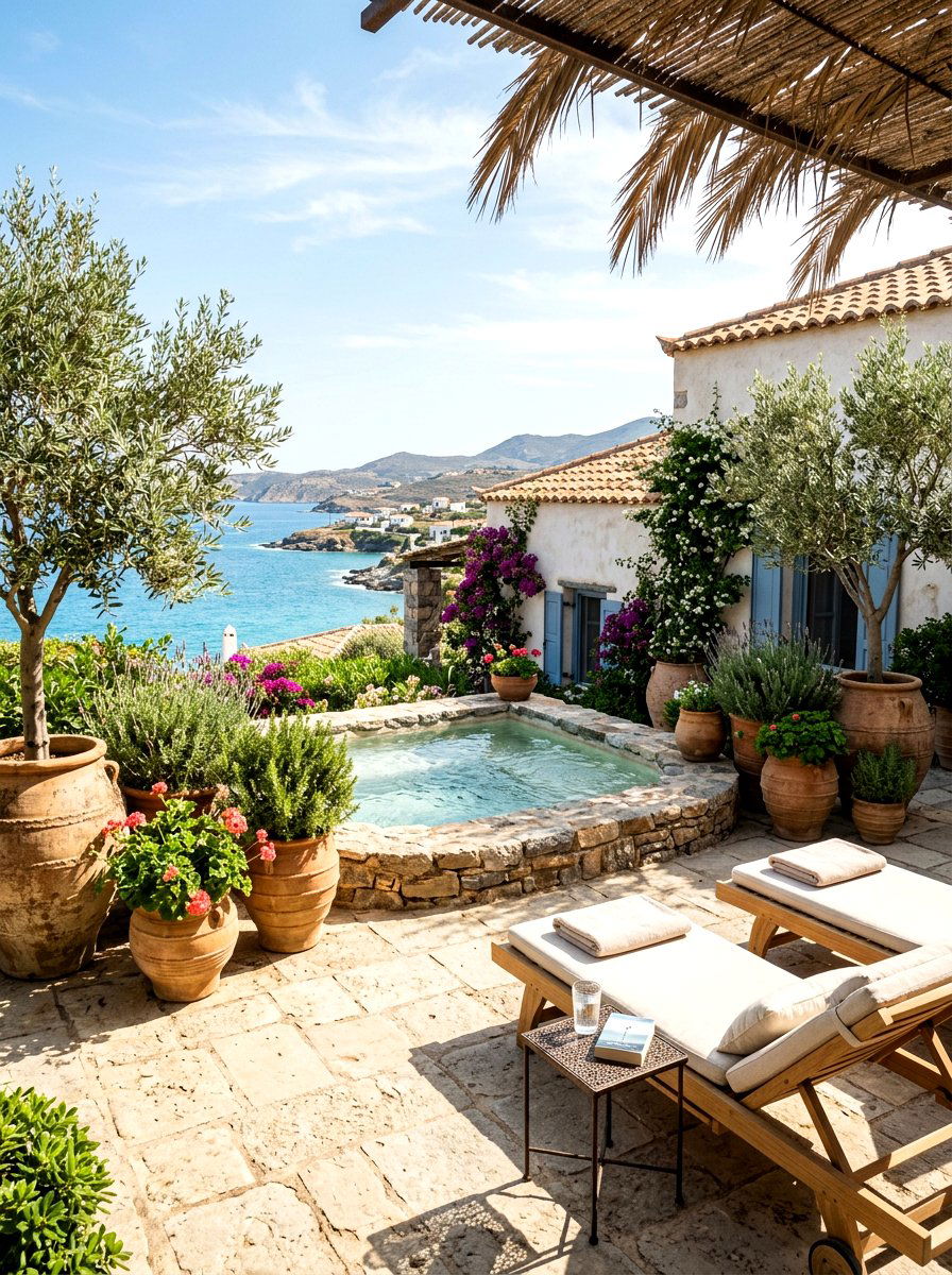 Mediterranean Spa Garden - 30 spa backyard ideas