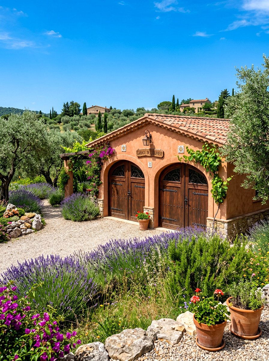 Mediterranean Stucco Garage - 30 detached garage exterior ideas
