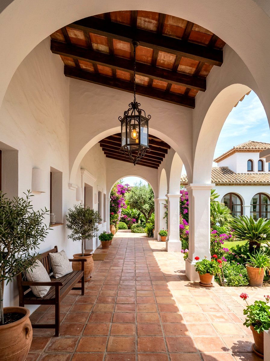 Mediterranean Stucco Portico - 30 covered entryway ideas