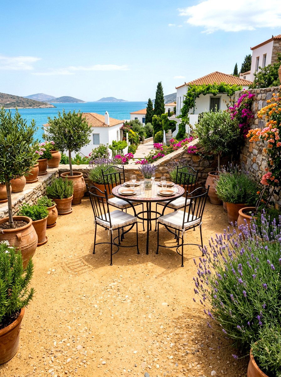 Mediterranean Style Decomposed Granite Garden - 30 decomposed granite patio ideas