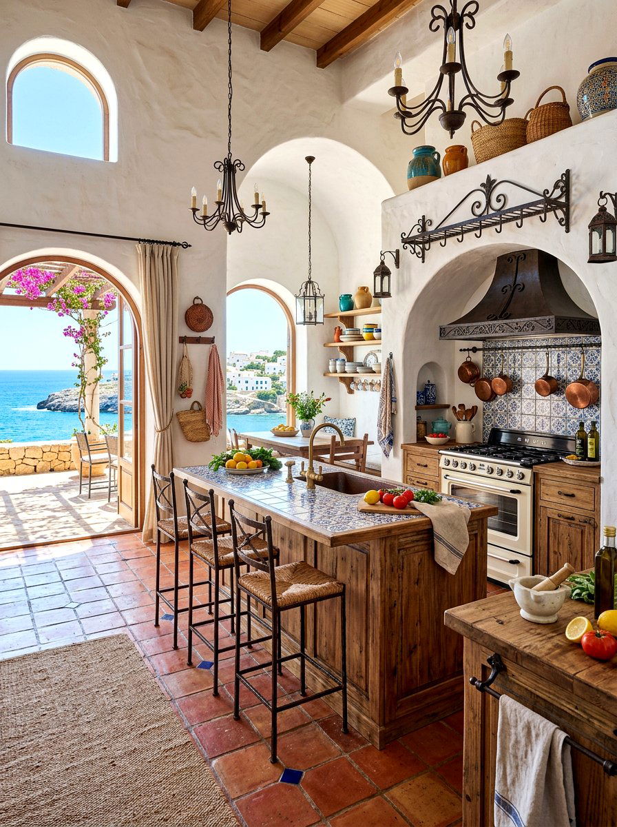 Mediterranean Style Kitchen - 30 tadelakt kitchen ideas