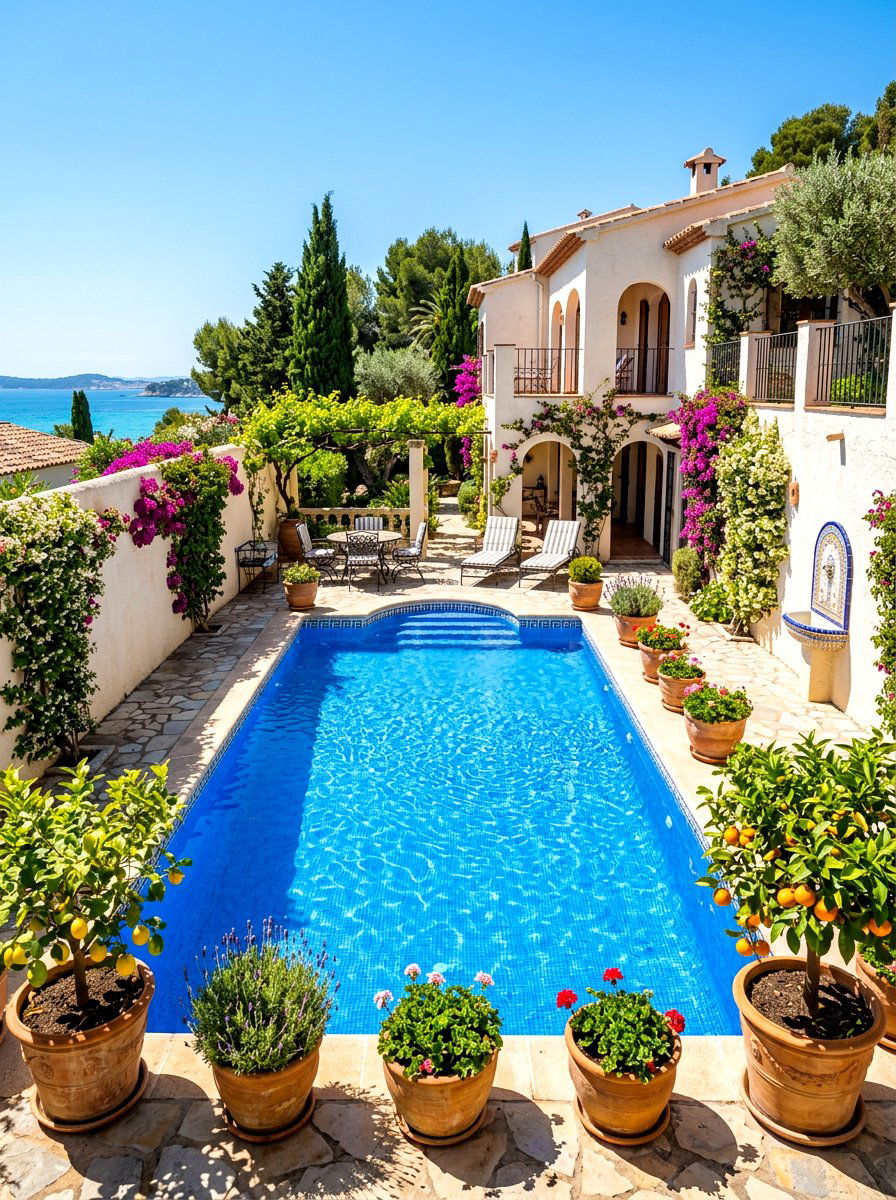 Mediterranean Style Pool - 30 inground pool ideas