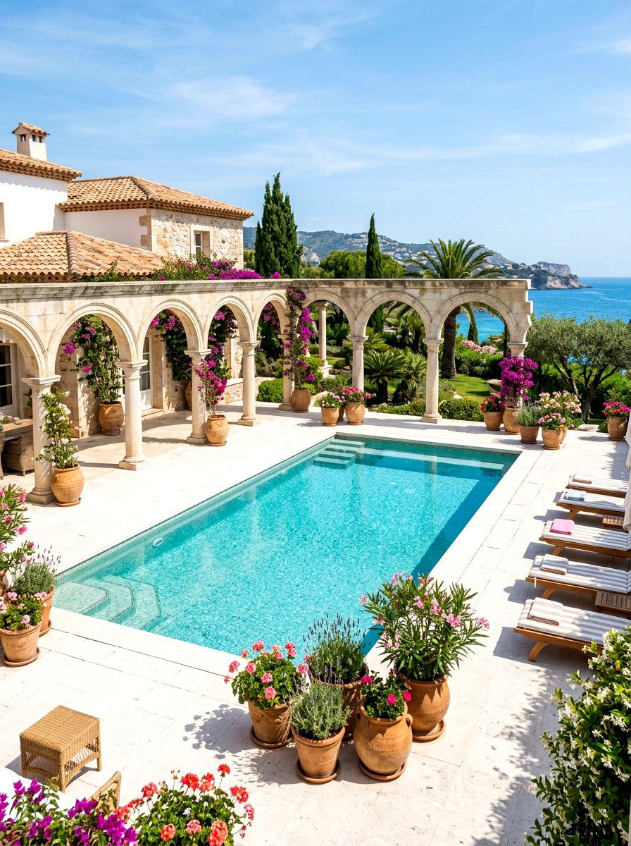 Mediterranean Style Pool - 30 luxury pool ideas
