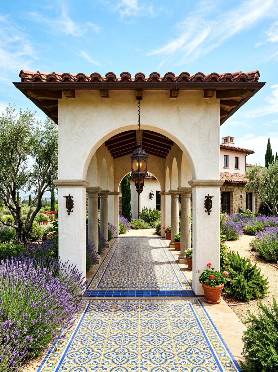Mediterranean Style Portico - 30 portico ideas