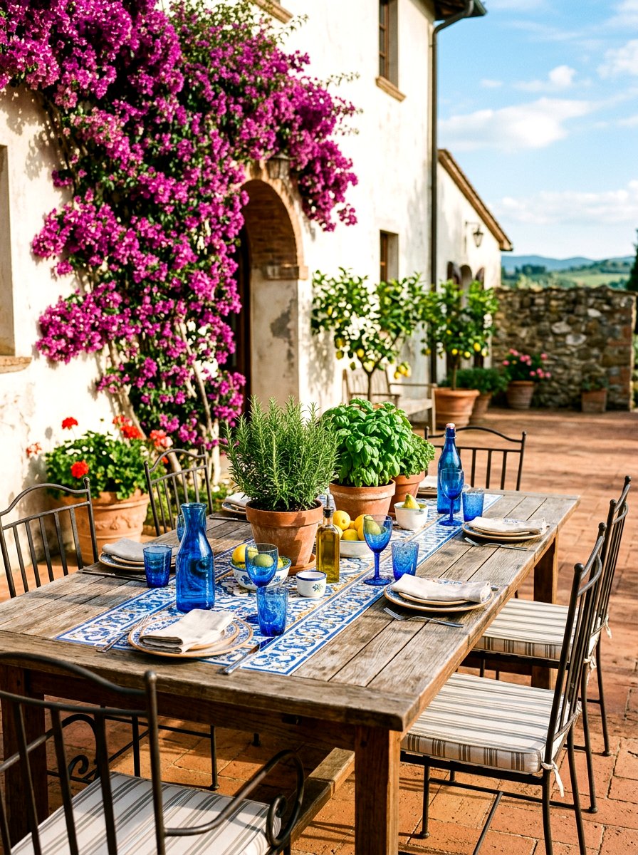 Mediterranean Style Table - 30 summer table setting ideas