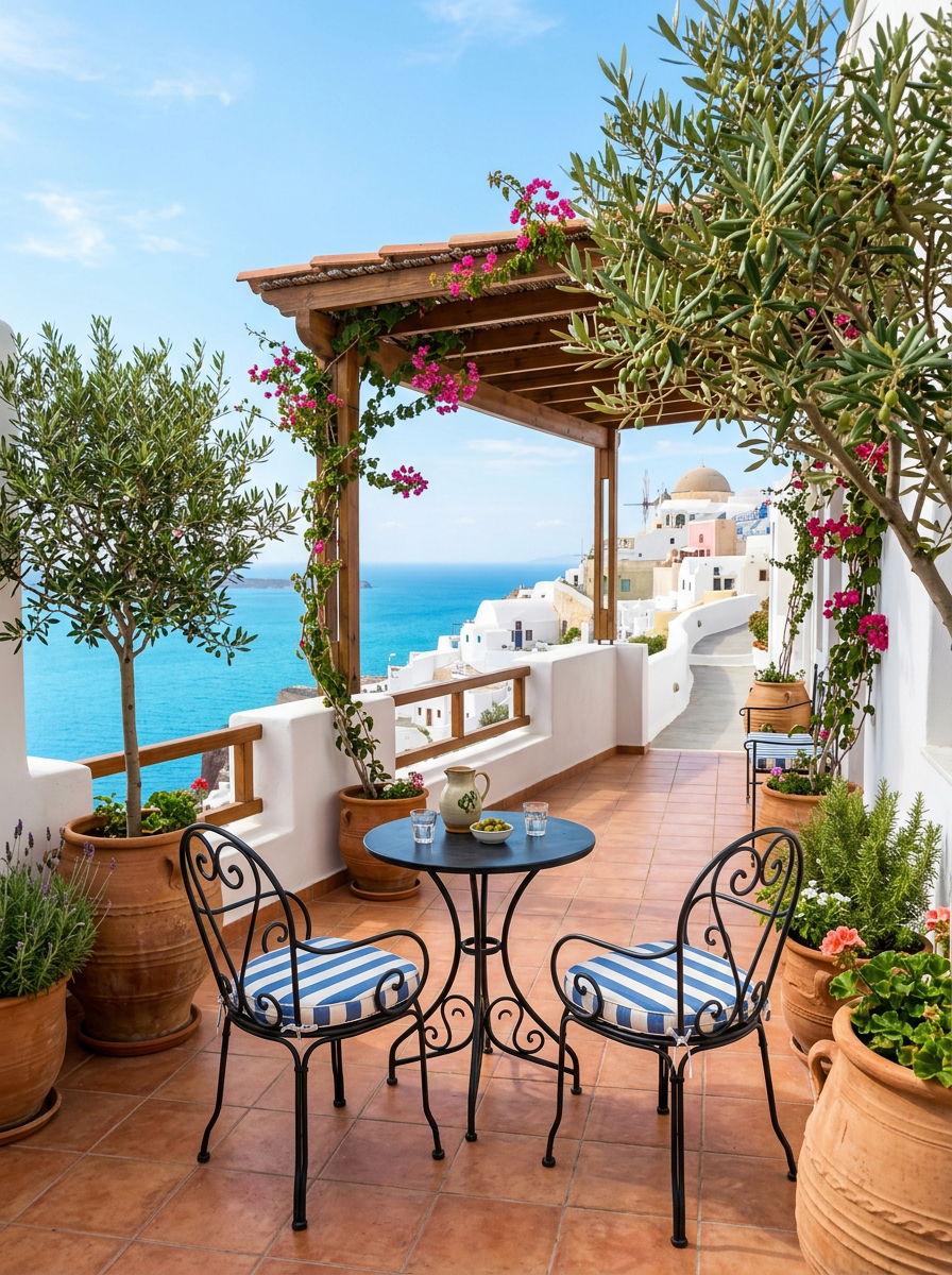 Mediterranean Style Terrace - 30 rooftop deck ideas