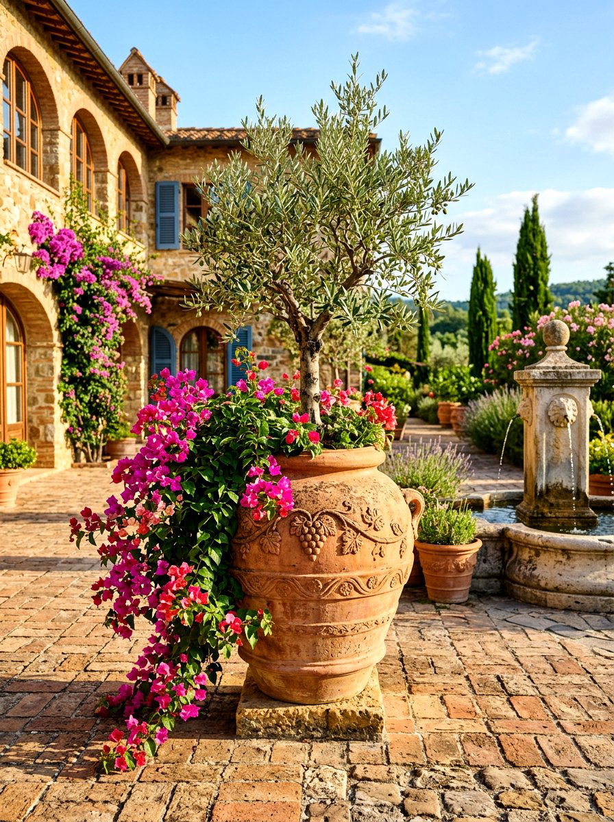 Mediterranean Style Urn - 30 outdoor planter ideas