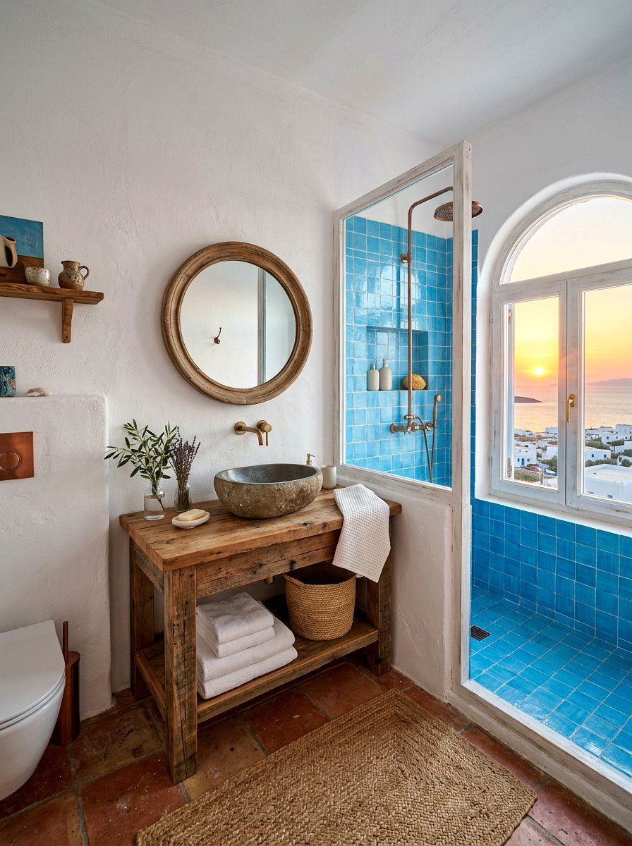 Mediterranean Sunset Bathroom - 30 sunset bathroom ideas