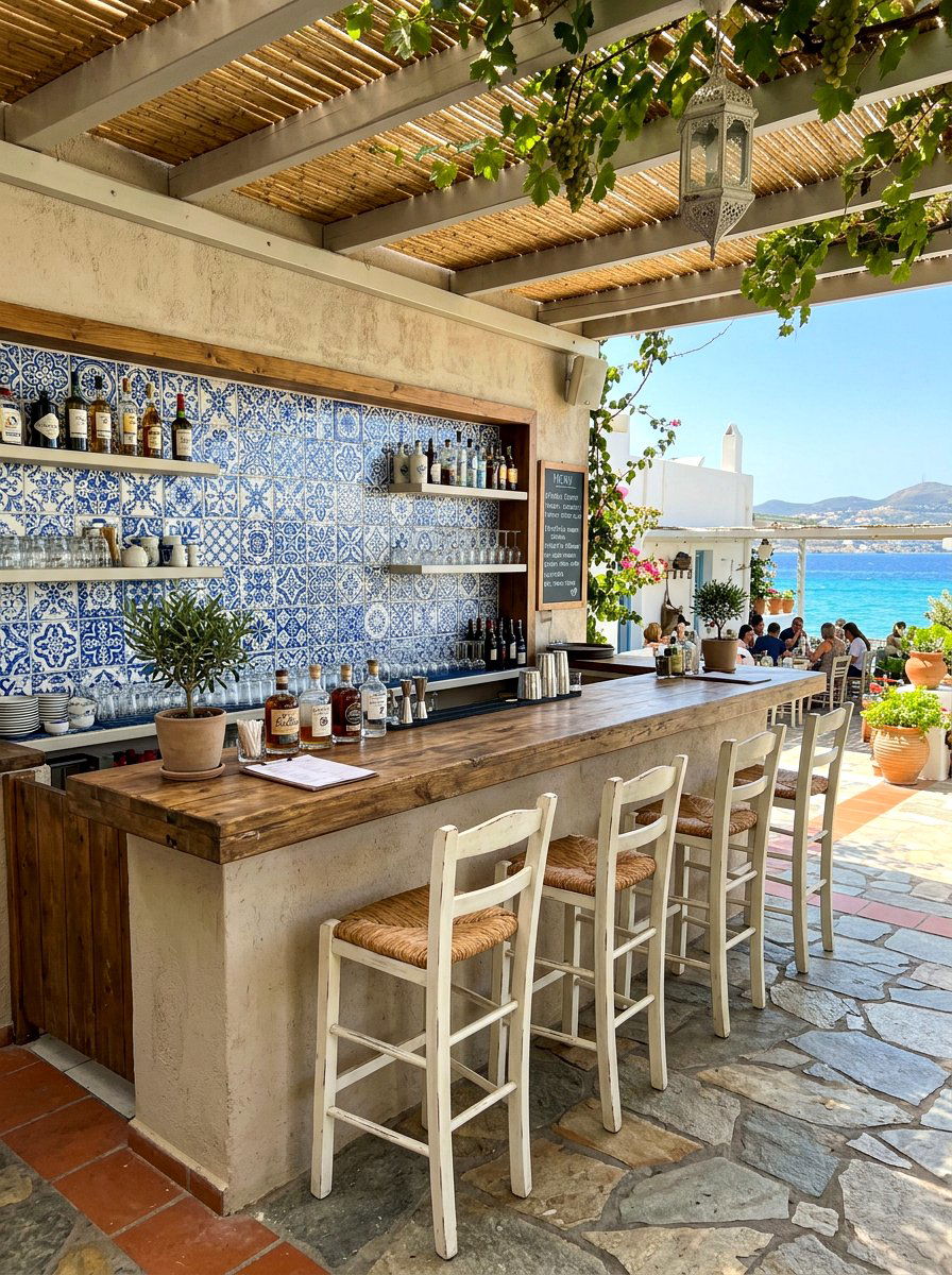 Mediterranean Tile Backsplash - 30 Mediterranean backyard lounge ideas