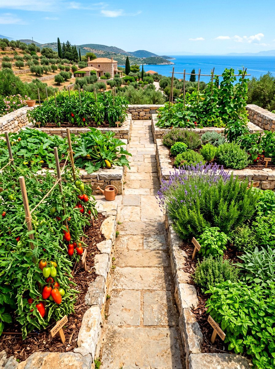 Mediterranean Vegetable Patch - 30 Mediterranean garden ideas