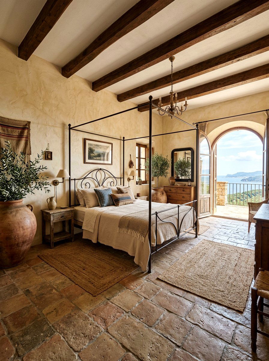 Mediterranean Villa Bedroom - 30 resort summer bedroom ideas