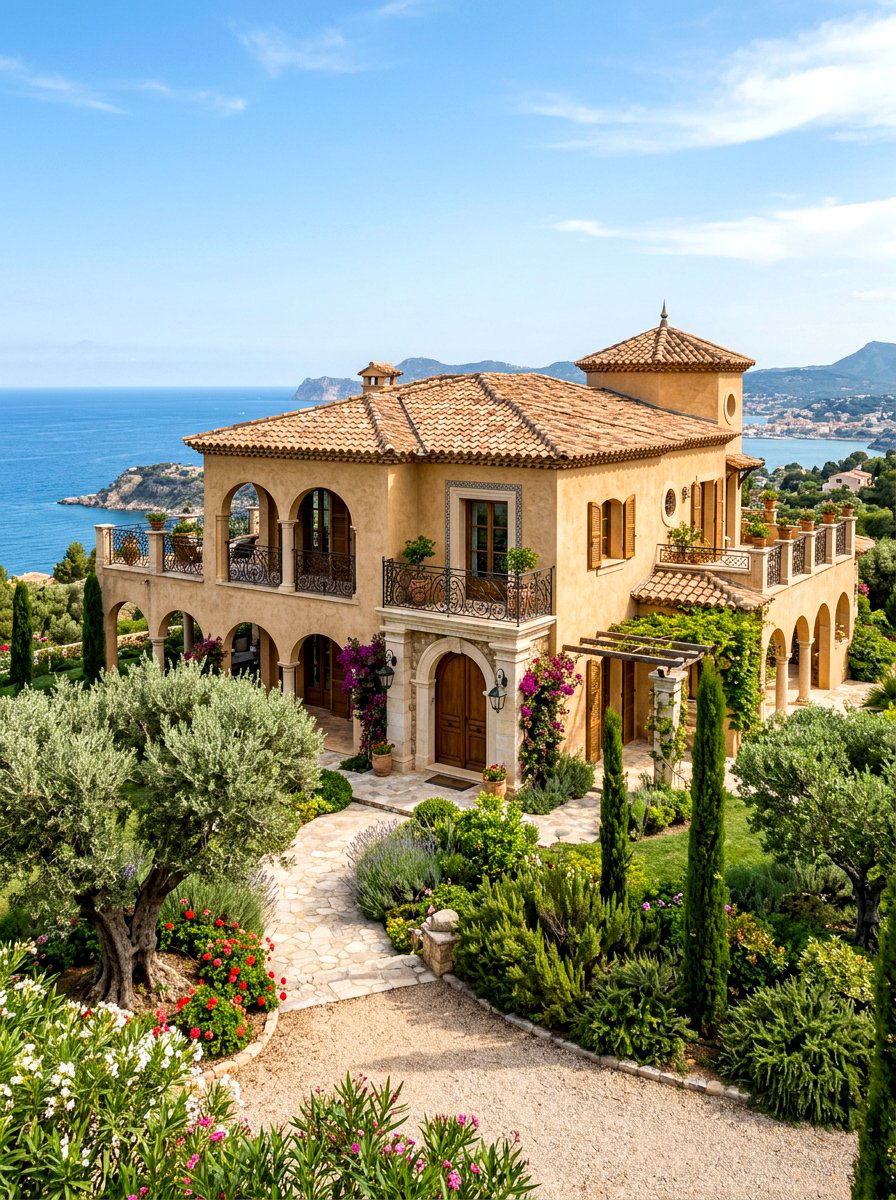 Mediterranean Villa Style - 30 house facade ideas