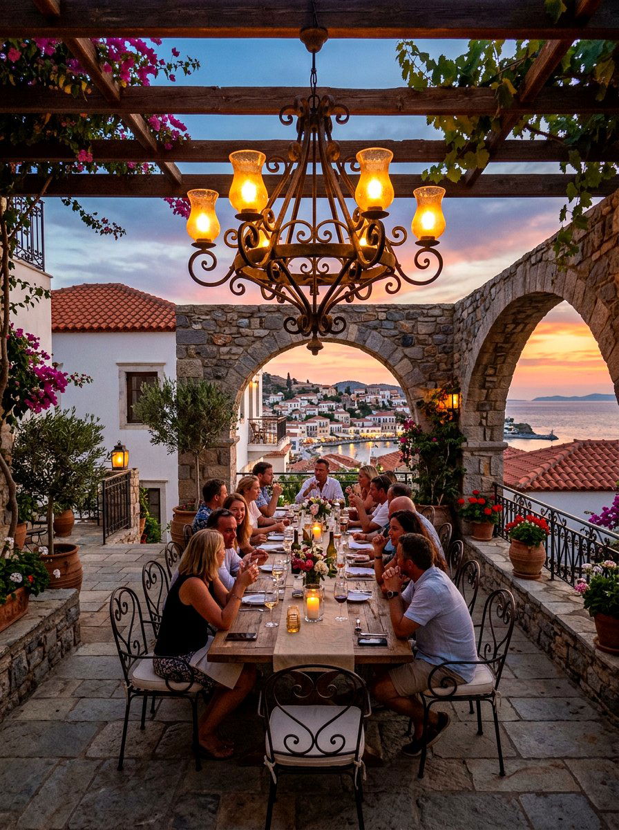 Mediterranean Wrought Iron Chandelier - 30 outdoor chandelier ideas