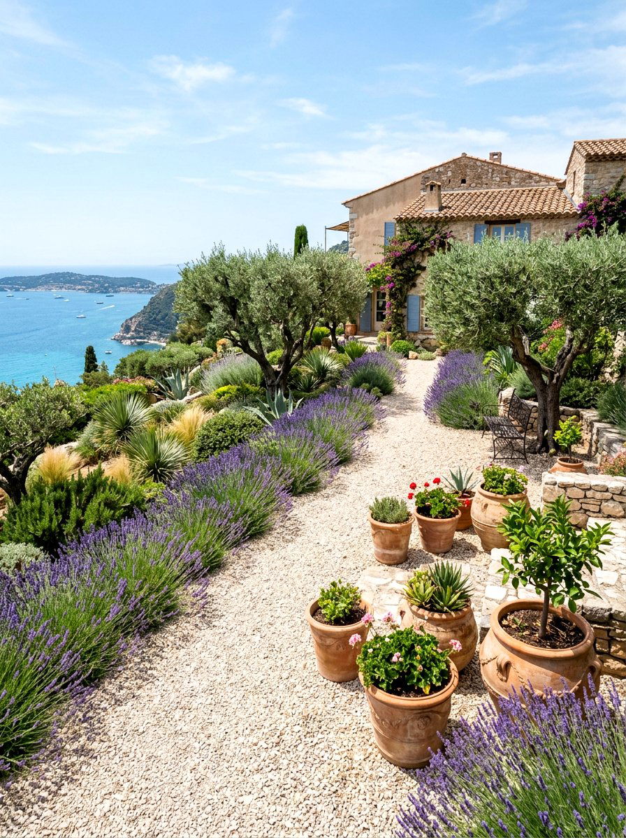 Mediterranean Xeriscape - 30 xeriscape front yard ideas