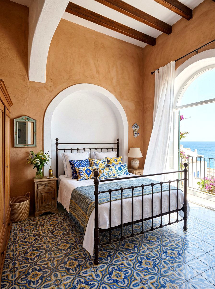 Mediterranean clay bedroom - 30 clay color bedroom ideas