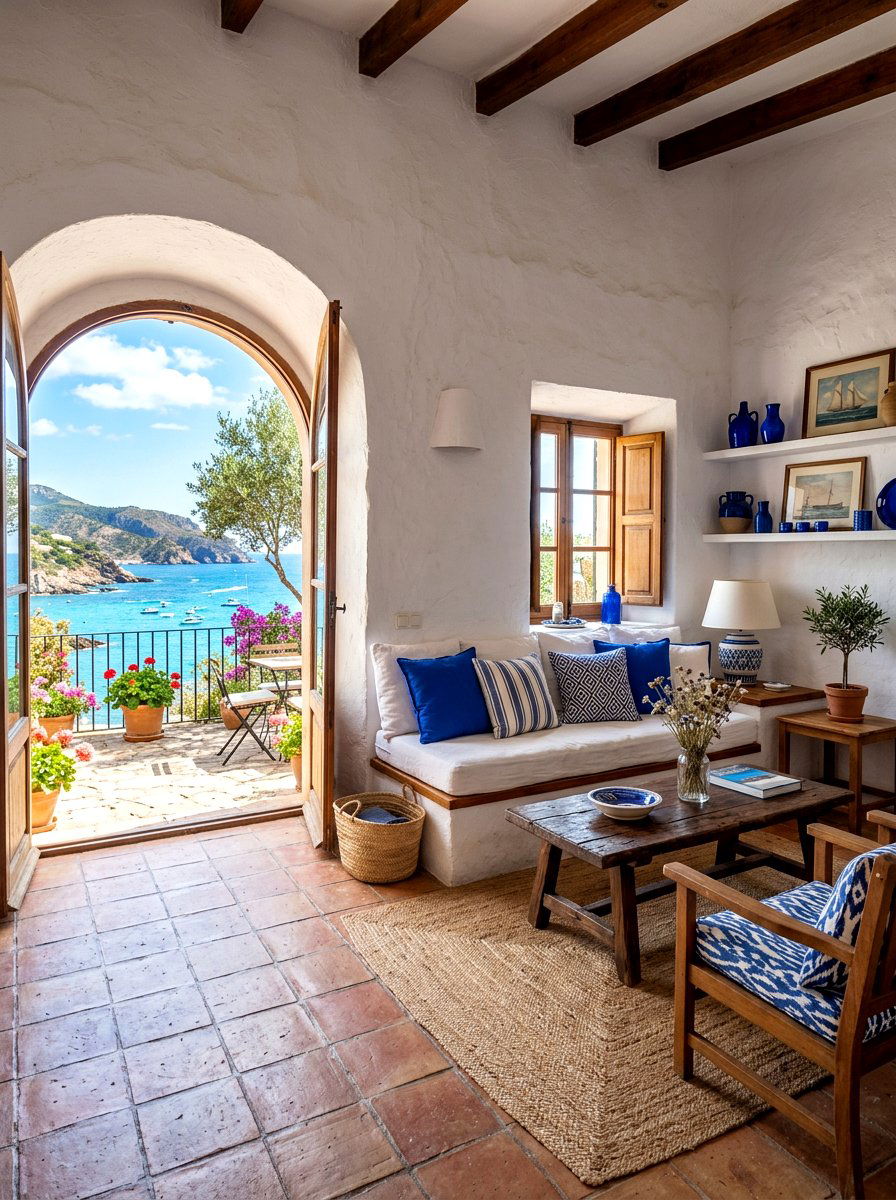 Mediterranean coastal living room - 30 coastal summer living room ideas
