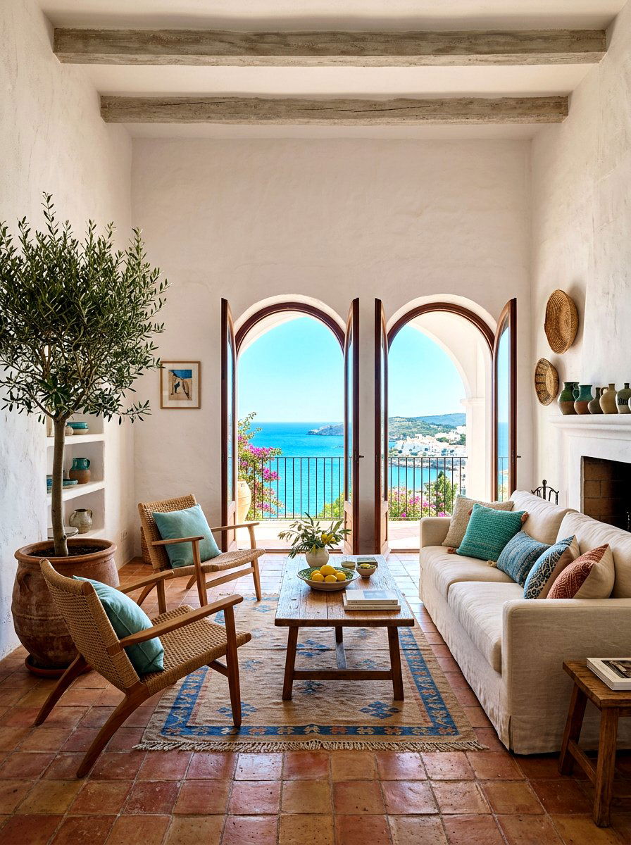Mediterranean coastal living room - 30 coastal living room ideas