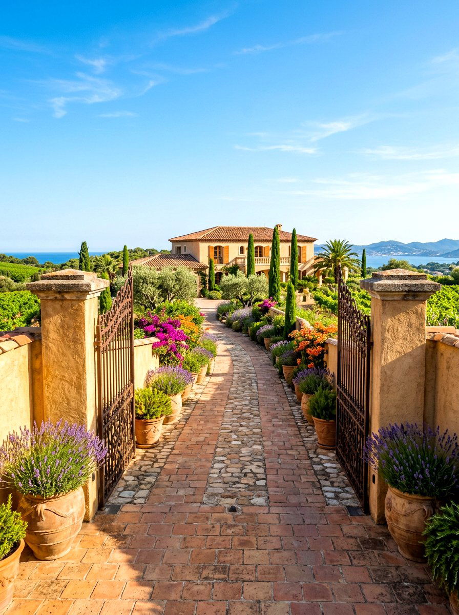 Mediterranean driveway - 30 driveway entrance ideas