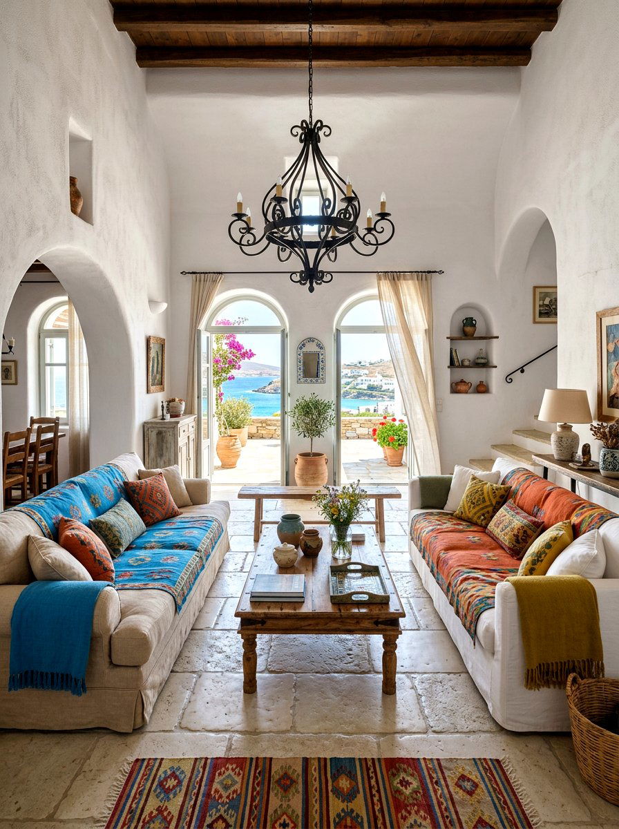 Mediterranean living room decor - 30 warm neutral living room ideas