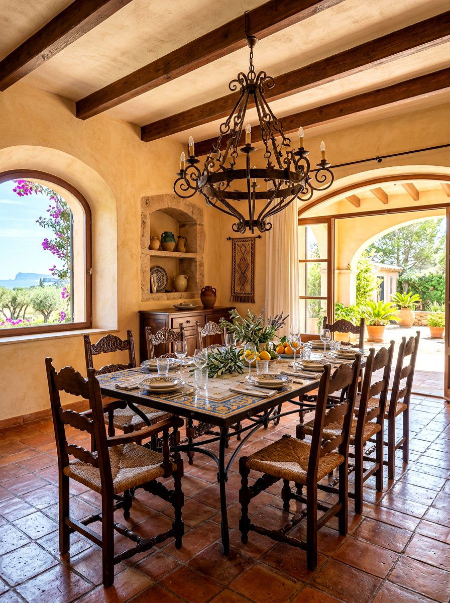 Mediterranean rectangular dining room - 30 rectangular dining room ideas