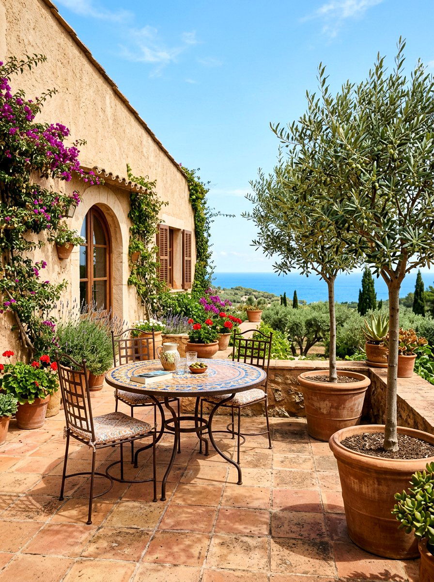 Mediterranean style patio - 30 small patio ideas