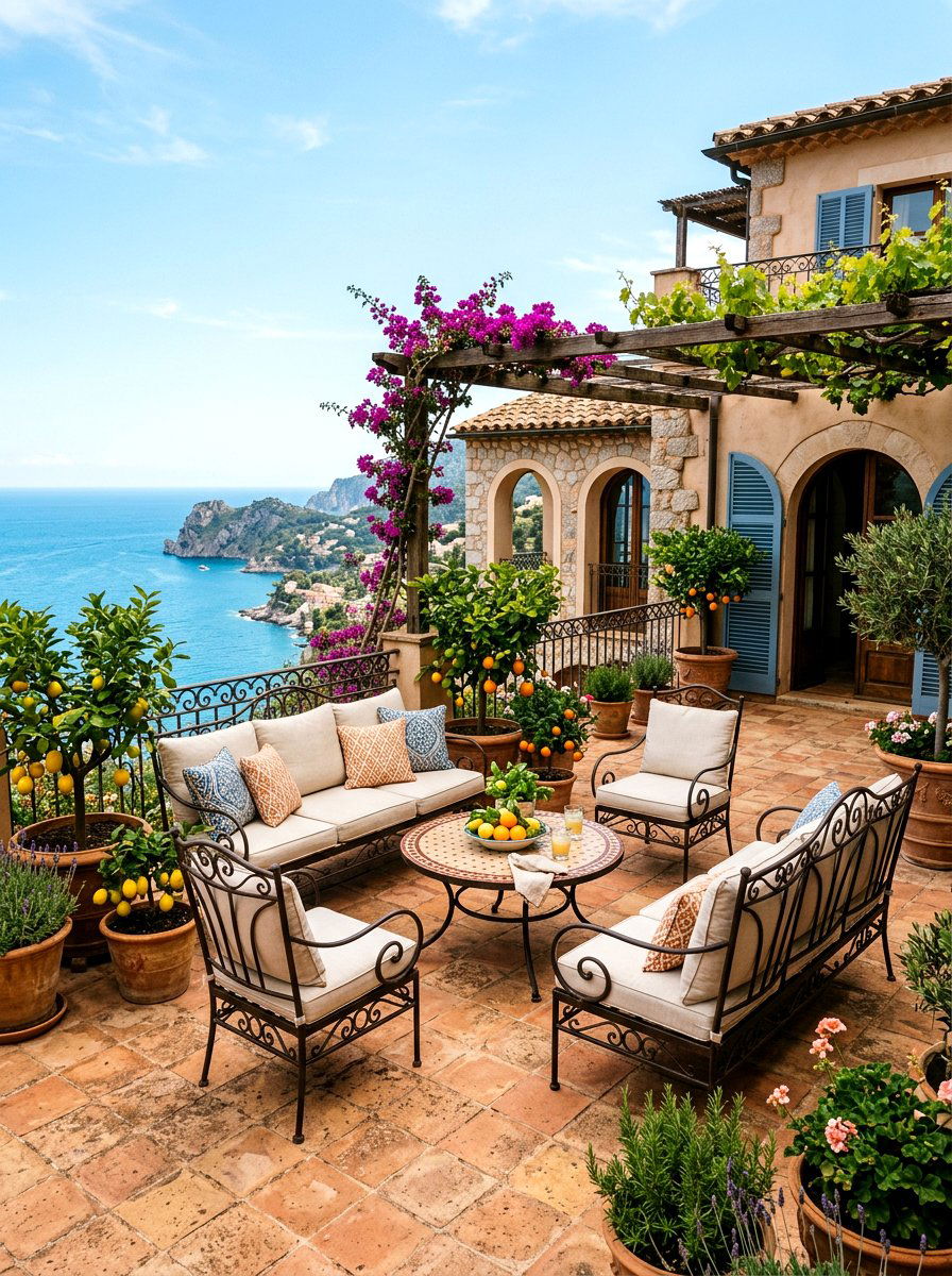 Mediterranean style patio lounge - 30 California casual patio lounge ideas