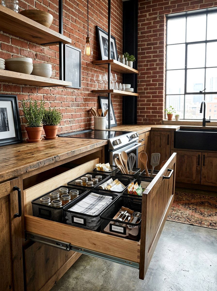 Mesh Metal Basket - 30 utensil drawer ideas