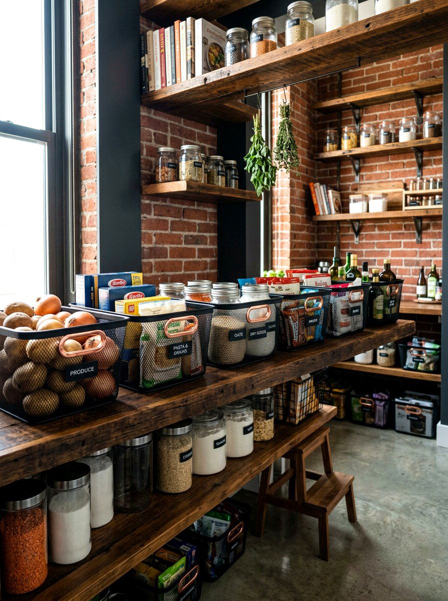 Mesh Metal Basket - 30 refill station pantry ideas
