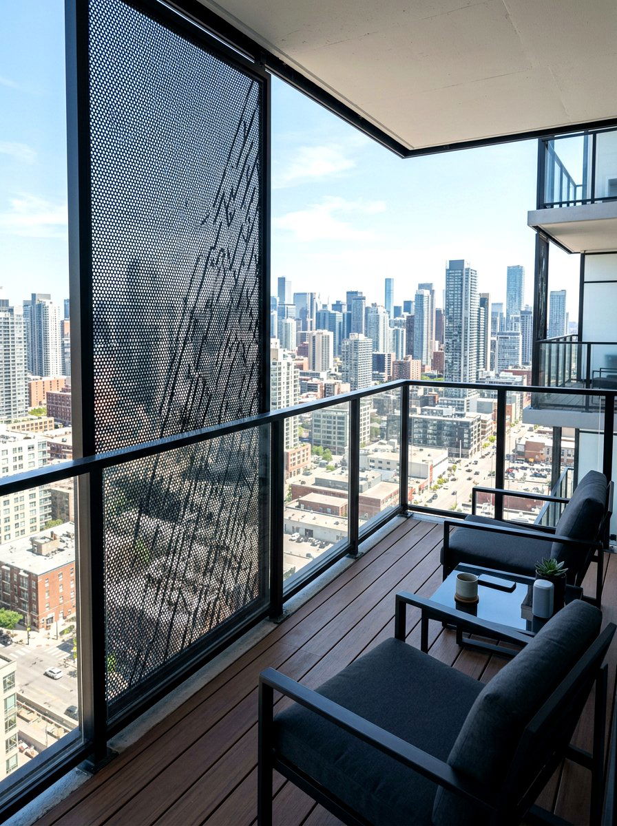 Mesh Outdoor Privacy Screen - 30 balcony privacy curtain ideas aesthetic