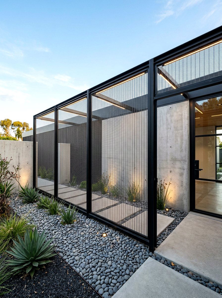 Mesh Wire Screen - 30 trash bin screen ideas