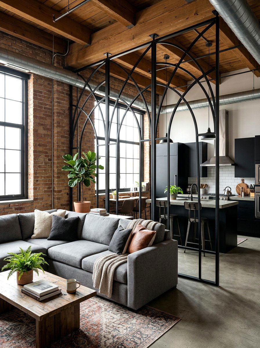 Metal Arched Room Divider - 30 arched room divider ideas