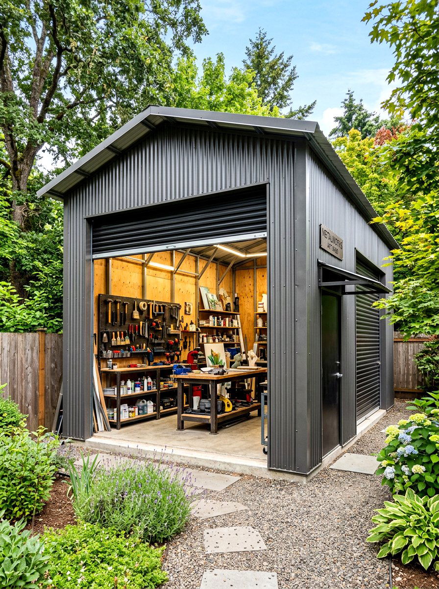 Metal Art Shed - 30 art shed ideas