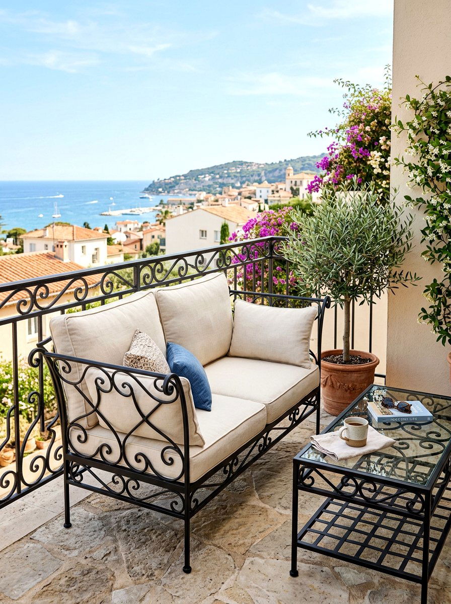 Metal Balcony Furniture Set - 30 condo balcony lounge ideas