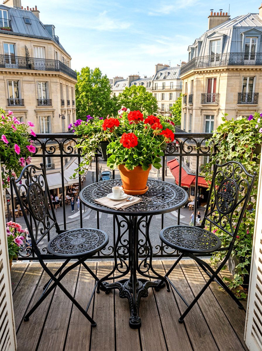 Metal Bistro Set - 30 deck furniture ideas
