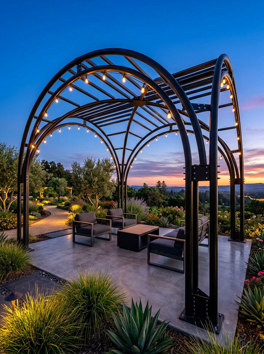 Metal Conduit Gazebo - 30 budget gazebo ideas