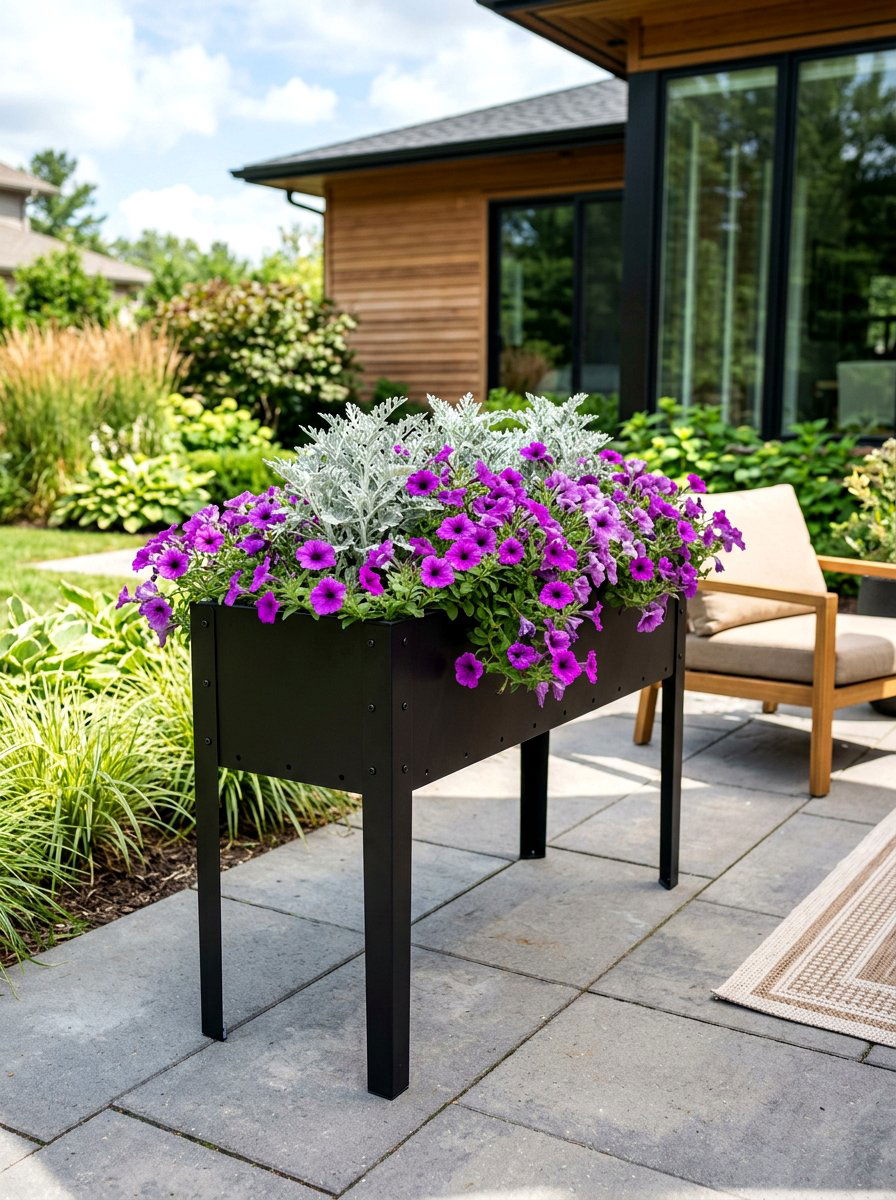 Metal Elevated Planter Box - 30 elevated garden bed ideas