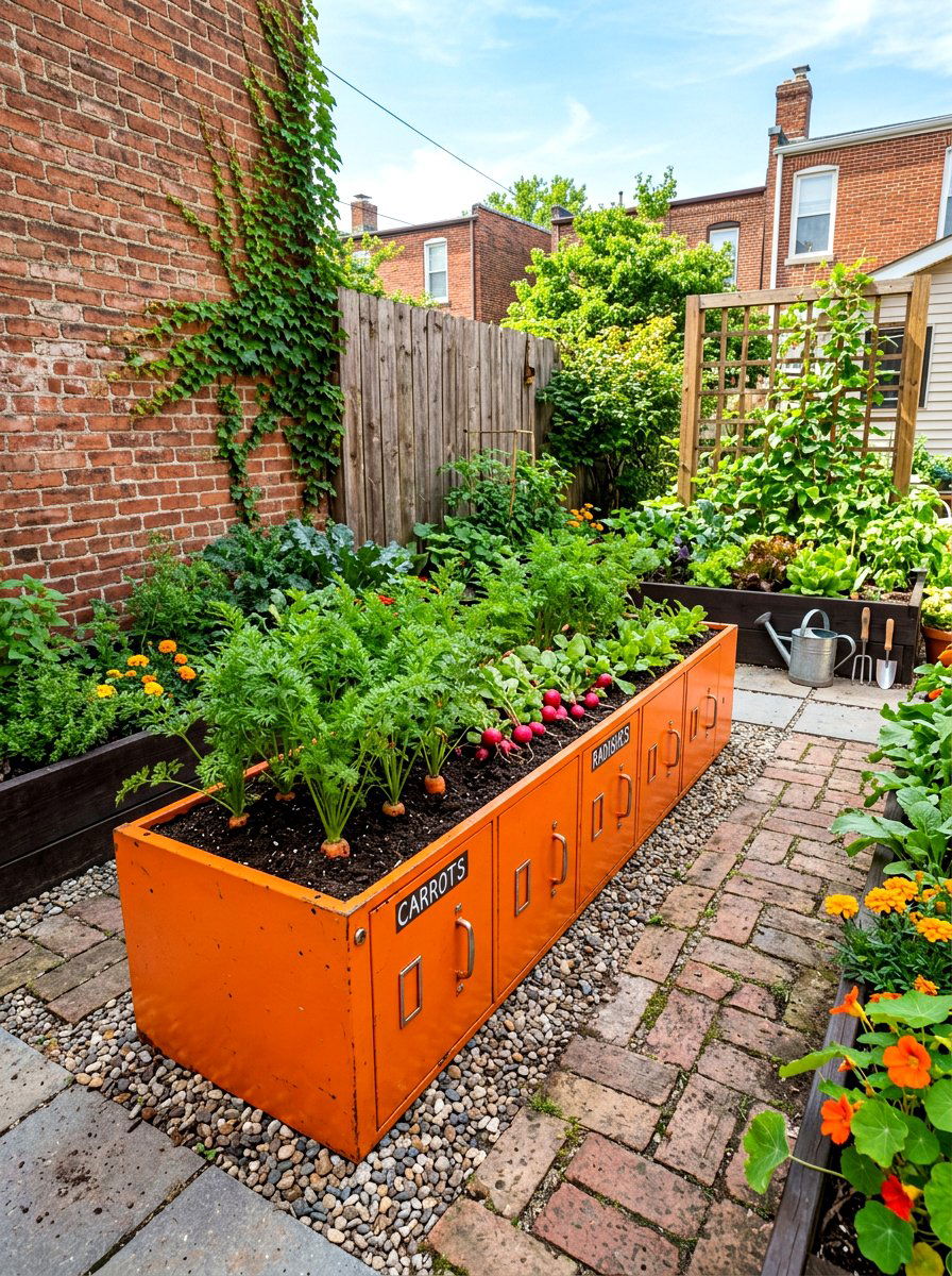 Metal Filing Cabinet Garden Bed - 30 budget raised bed ideas