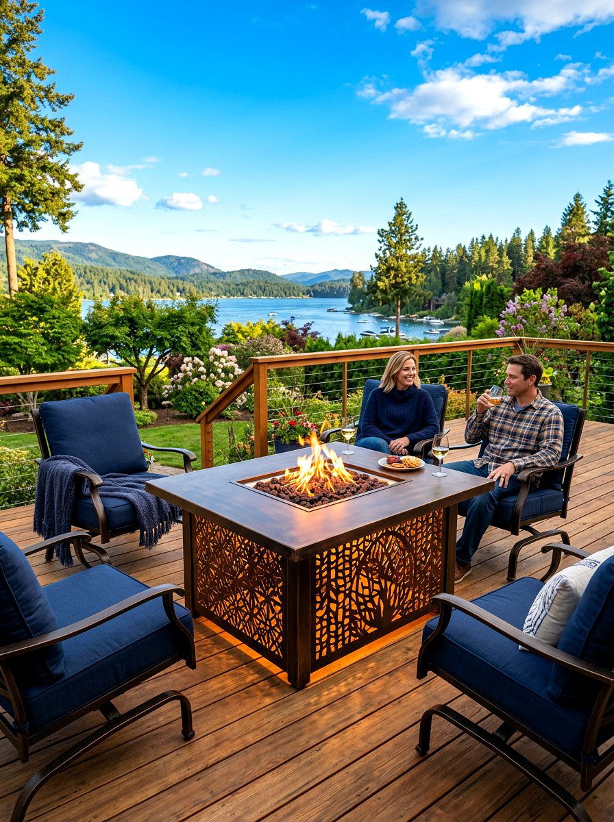 Metal Fire Table - 30 deck fire table ideas