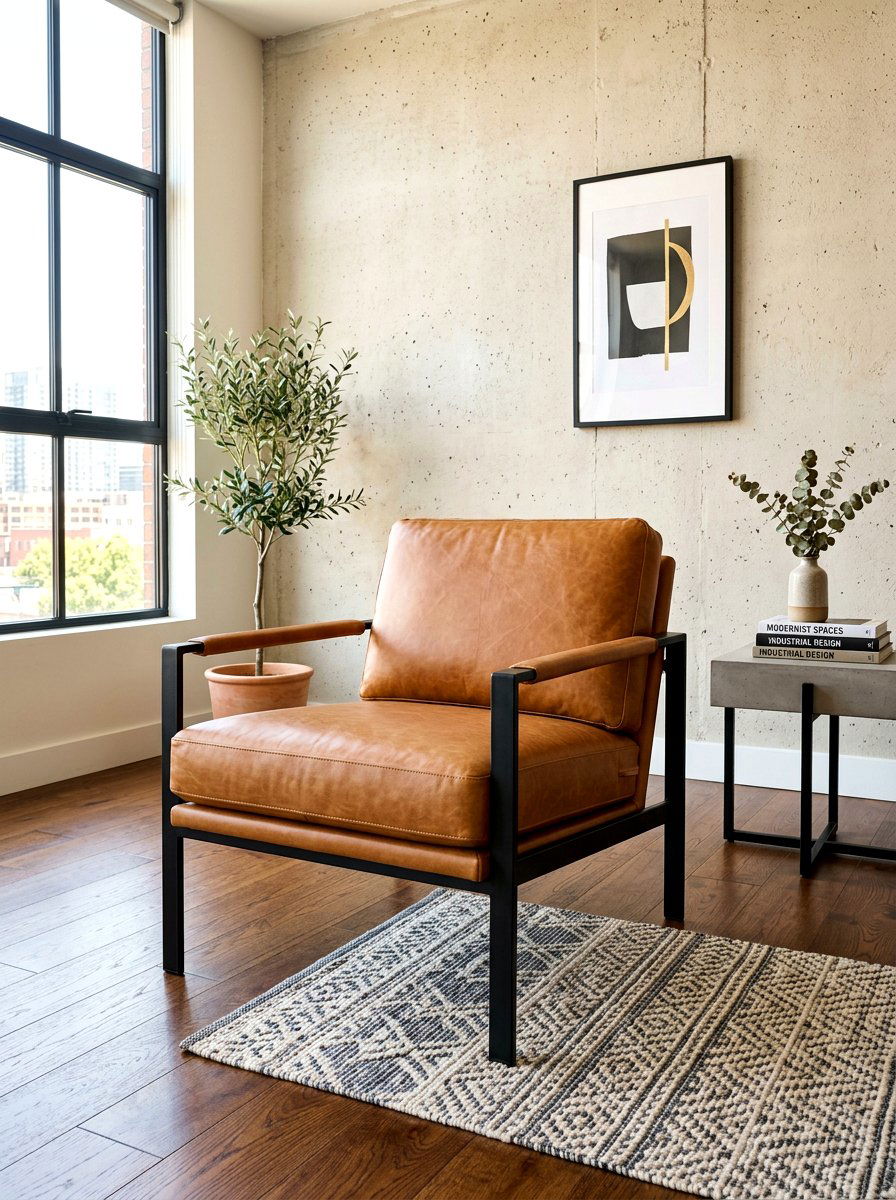 Metal Frame Armchair - 30 living room furniture ideas