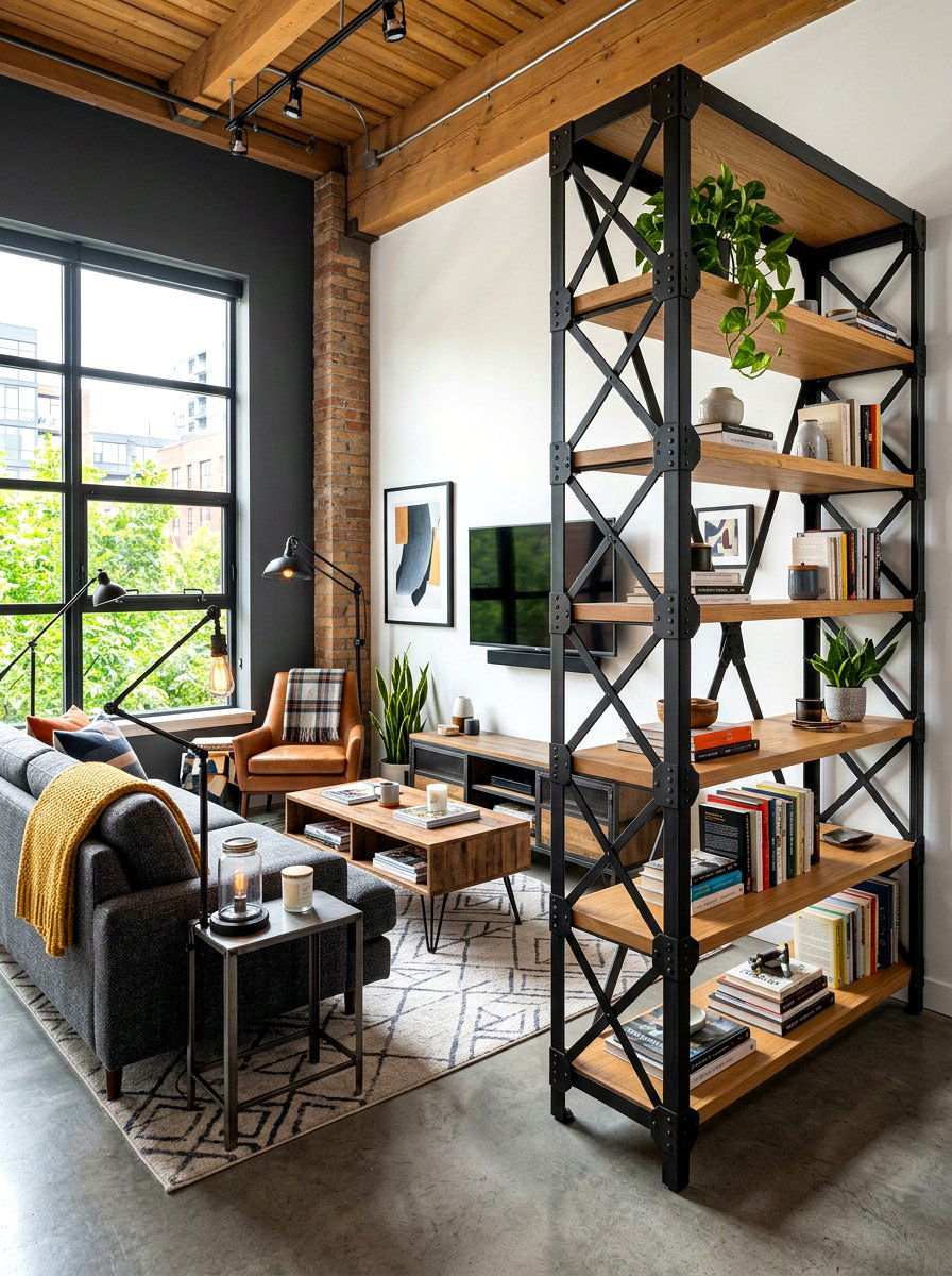 Metal Frame Corner Bookshelf - 30 corner bookshelf ideas