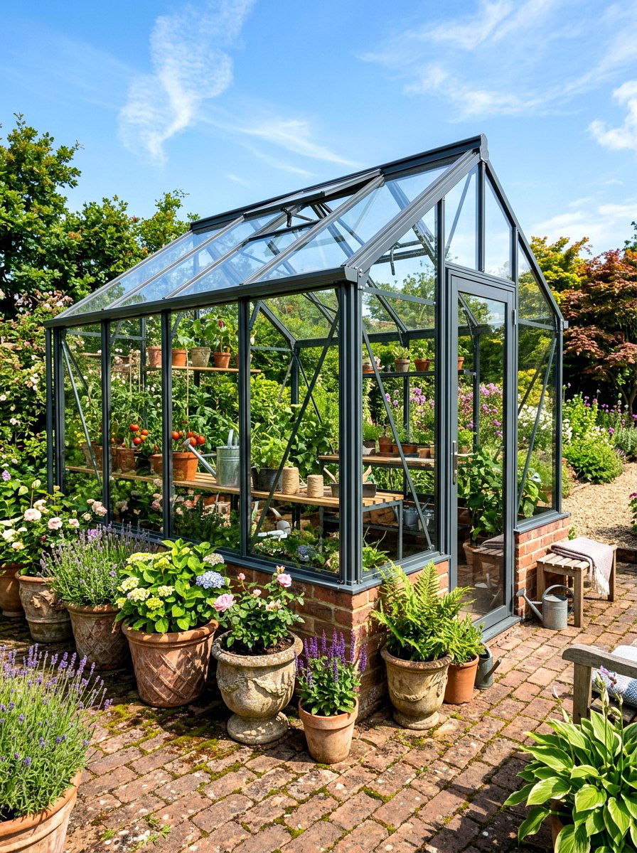 Metal Frame Greenhouse - 30 small greenhouse ideas