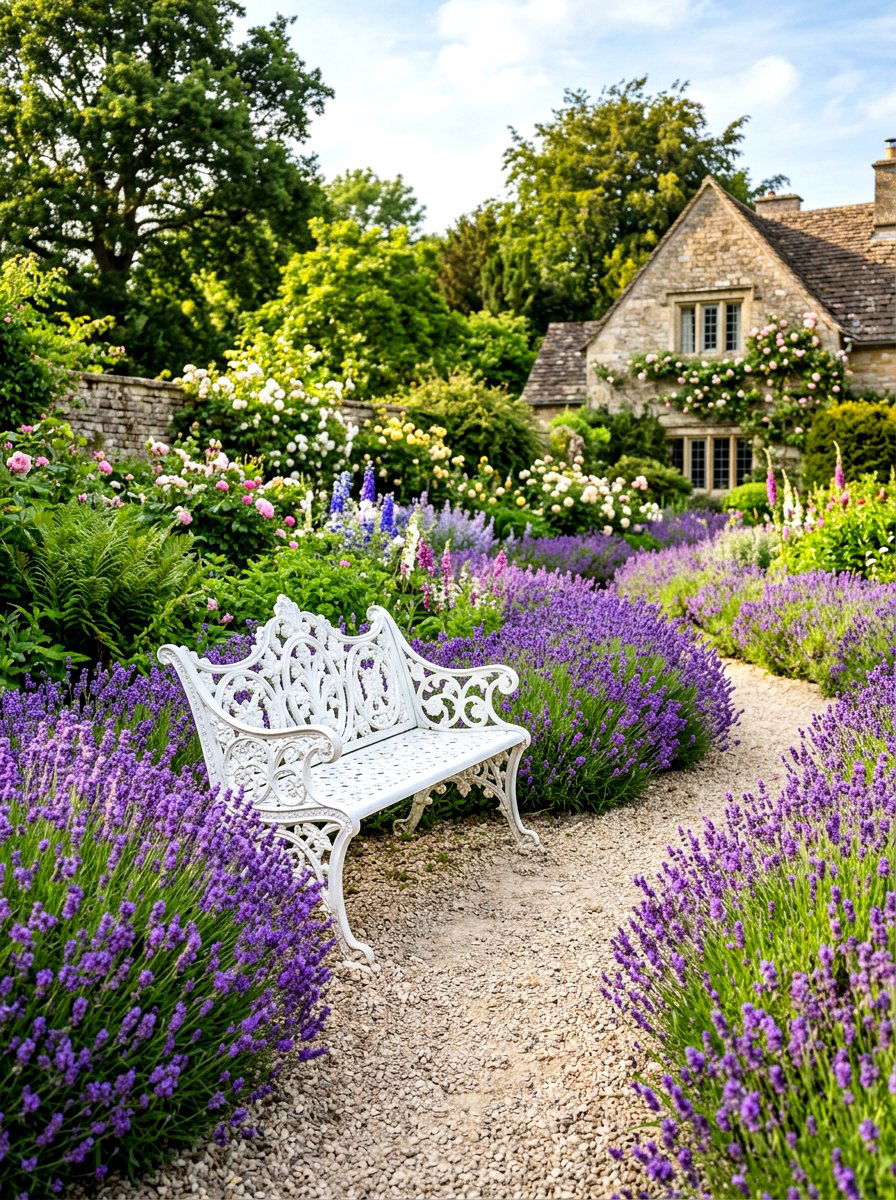 Metal Garden Bench - 30 garden furniture ideas