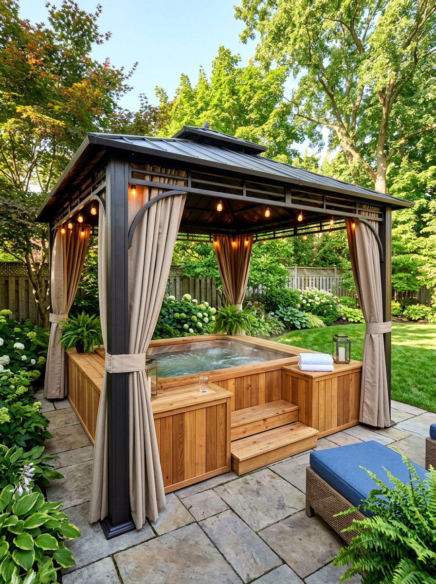 Metal Gazebo For Hot Tubs - 30 metal gazebo ideas